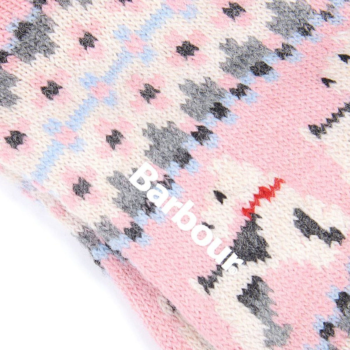 BARBOUR Calze Terrier Fair Isle Donna Rosa LSO0107 PI11 PINK 