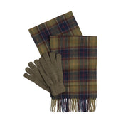 BARBOUR Gift Set Tartan Sciarpa E Guanti Uomo Classic Olive MGS0018 TN11 CLASSIC/OLIVE 