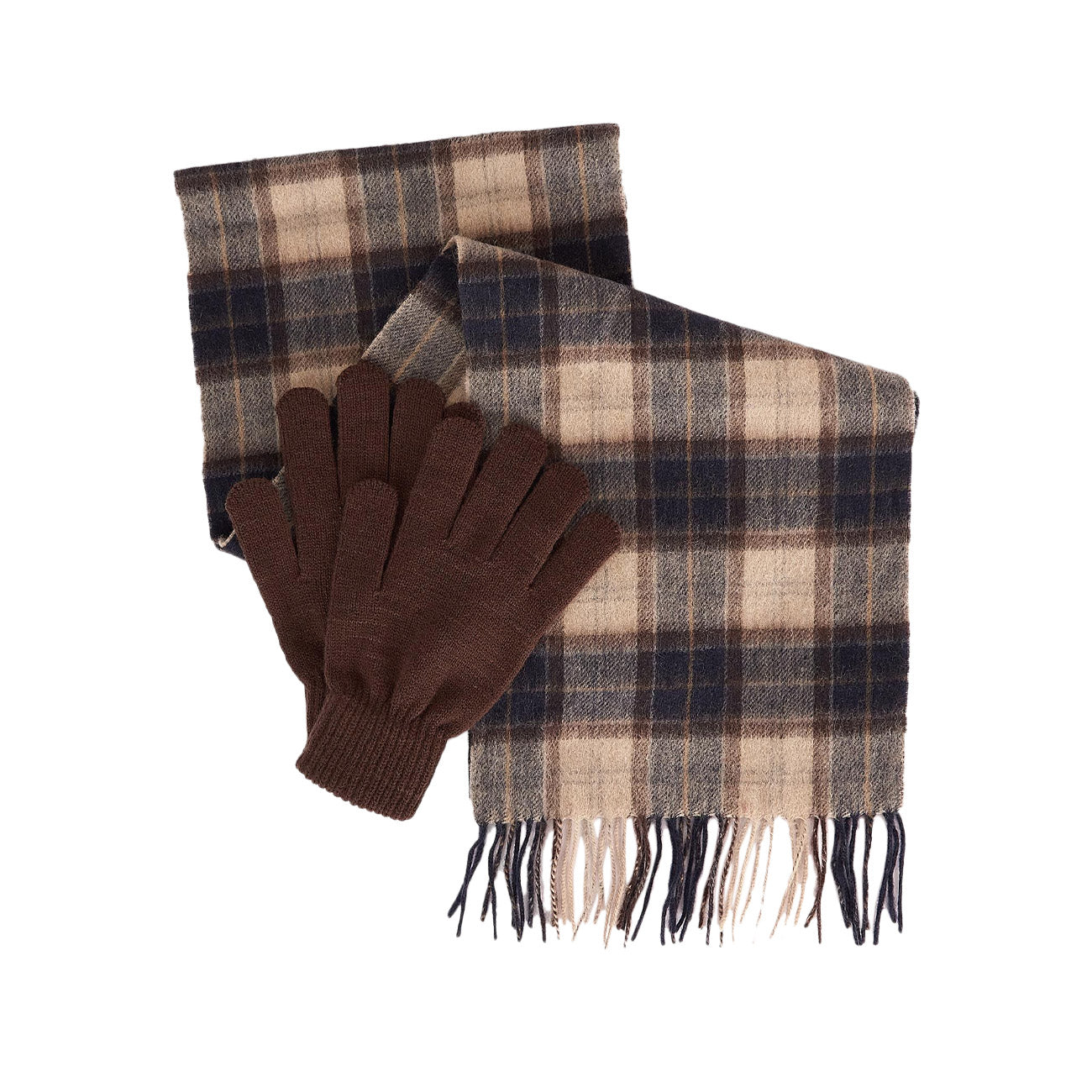 BARBOUR Gift Set Tartan Sciarpa E Guanti Uomo Autumn Dress MGS0018 TN63 AUTUMN DRESS 