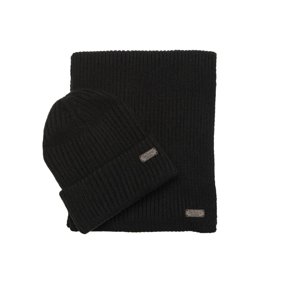BARBOUR Gift Set Crimdon Berretto E Sciarpa Uomo Black MGS0019 BK11 BLACK 