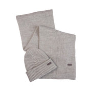BARBOUR Gift Set Crimdon Berretto E Sciarpa Uomo Grey MGS0019 GY31 GREY 