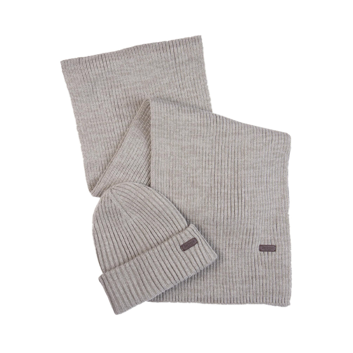 BARBOUR Gift Set Crimdon Berretto E Sciarpa Uomo Grey MGS0019 GY31 GREY 