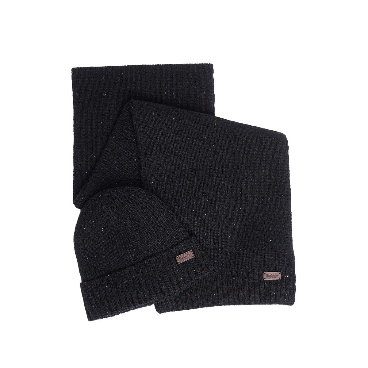 BARBOUR Gift Set Carlton Fleck Berretto E Sciarpa Barbour MGS0047 BK31 BLACK 