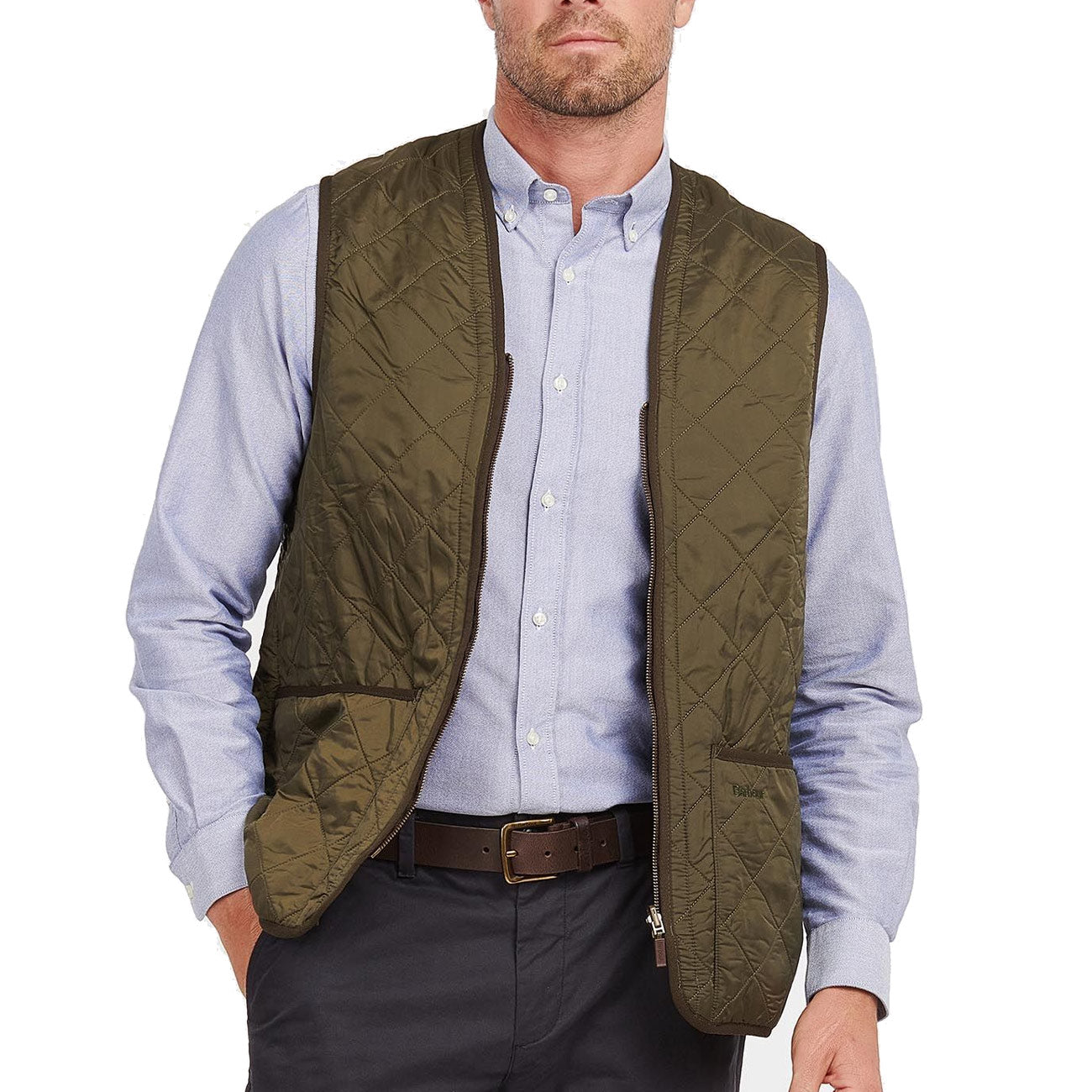 BARBOUR Gilet Polarquilt Uomo Olive MLI0002 OL91 OLIVE 