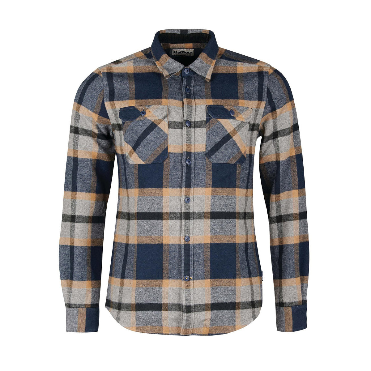 BARBOUR Camicia Rhobell Tailored Uomo Grey Marl MSH5253 GY52 GREY MARL 