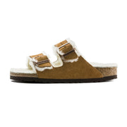 BIRKENSTOCK Sandali Arizona In Pelle Scamosciata Con Shearling 1001135 MINK 