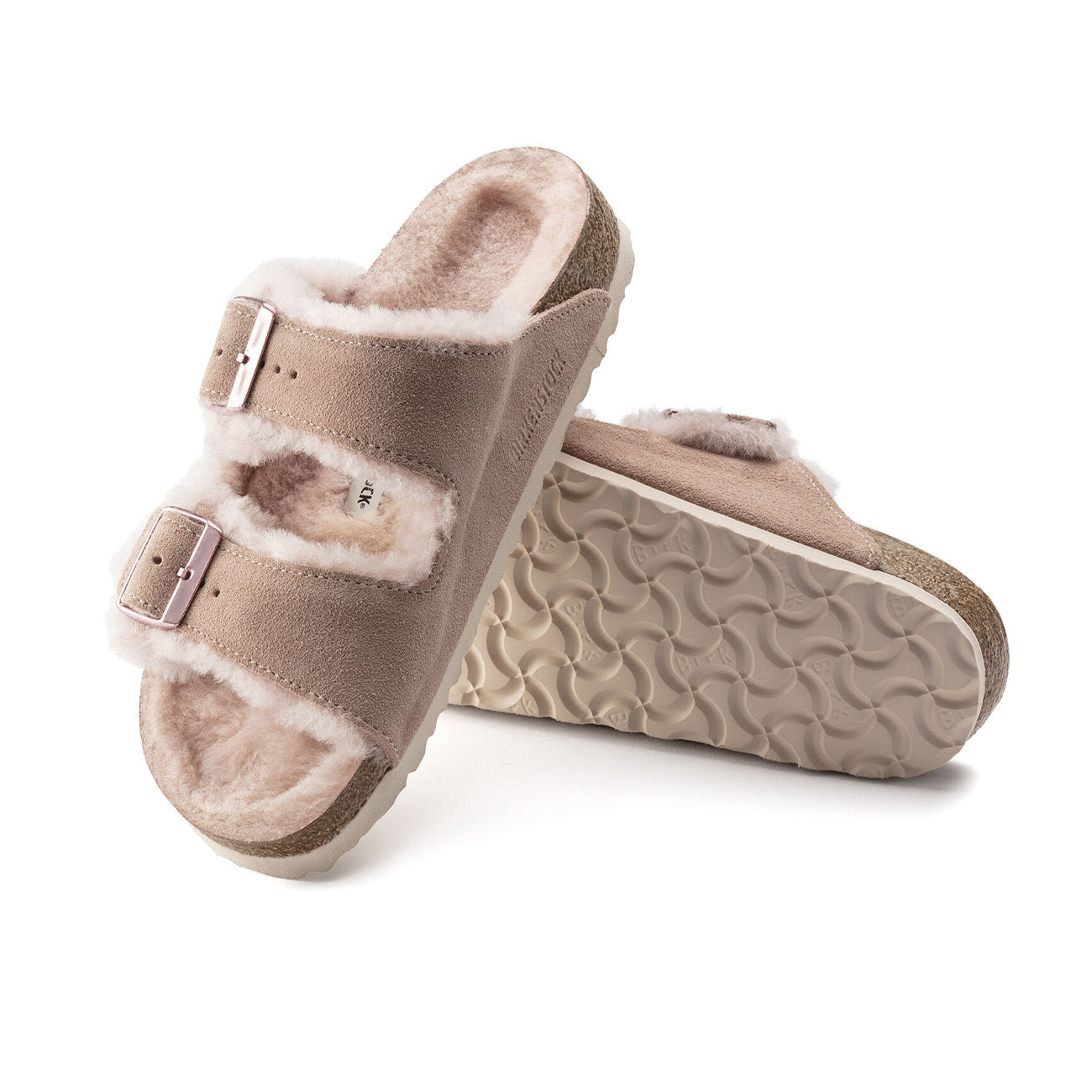 BIRKENSTOCK Sandali Arizona Shearling 1020389 LIGHT ROSE 