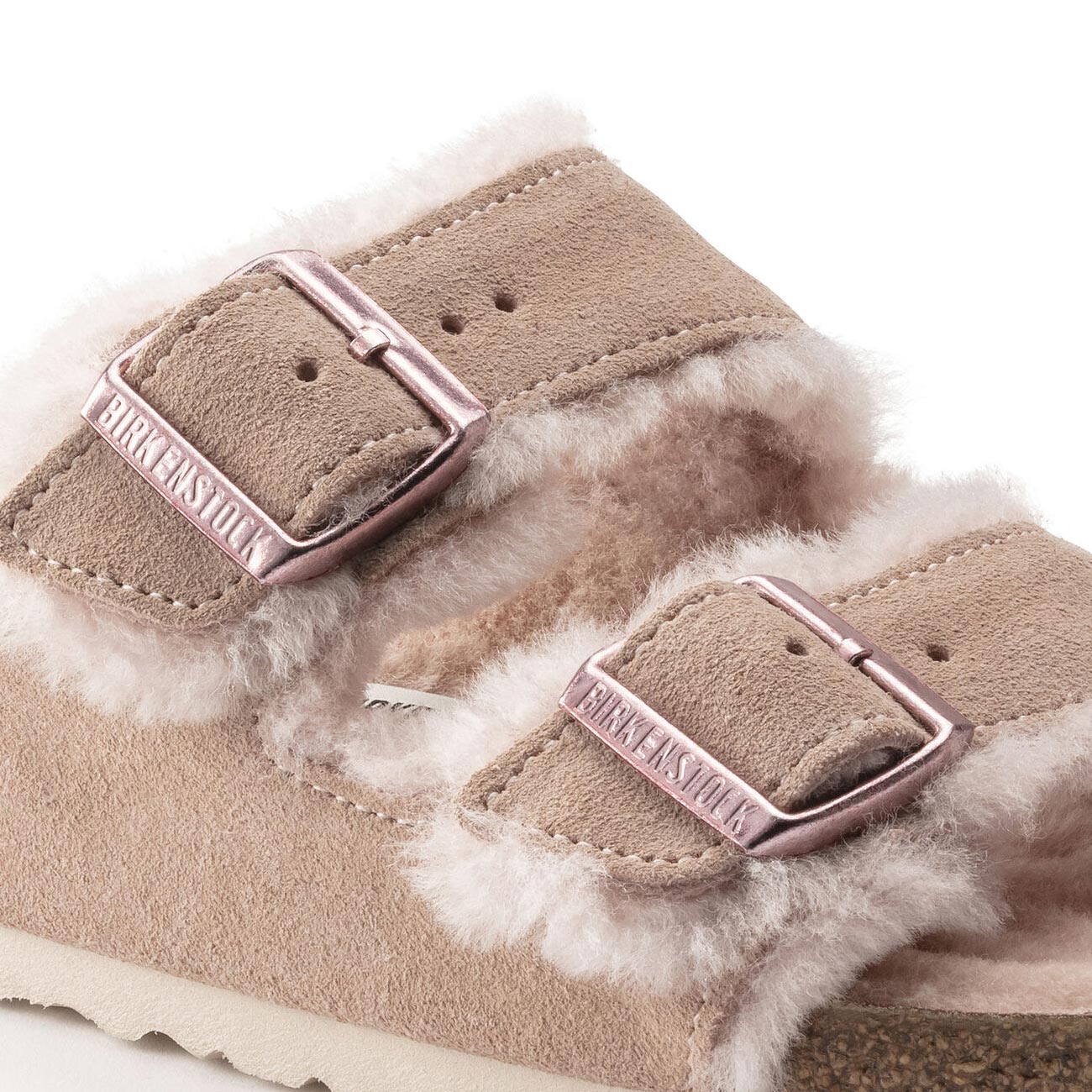 BIRKENSTOCK Sandali Arizona Shearling 1020389 LIGHT ROSE 