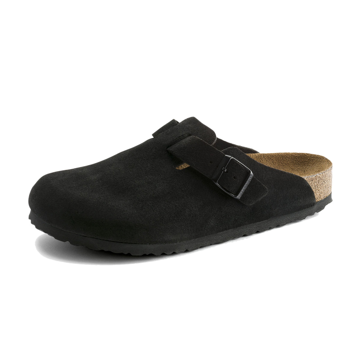 BIRKENSTOCK Sandali Boston Pelle Scamosciata 0660473 BLACK 