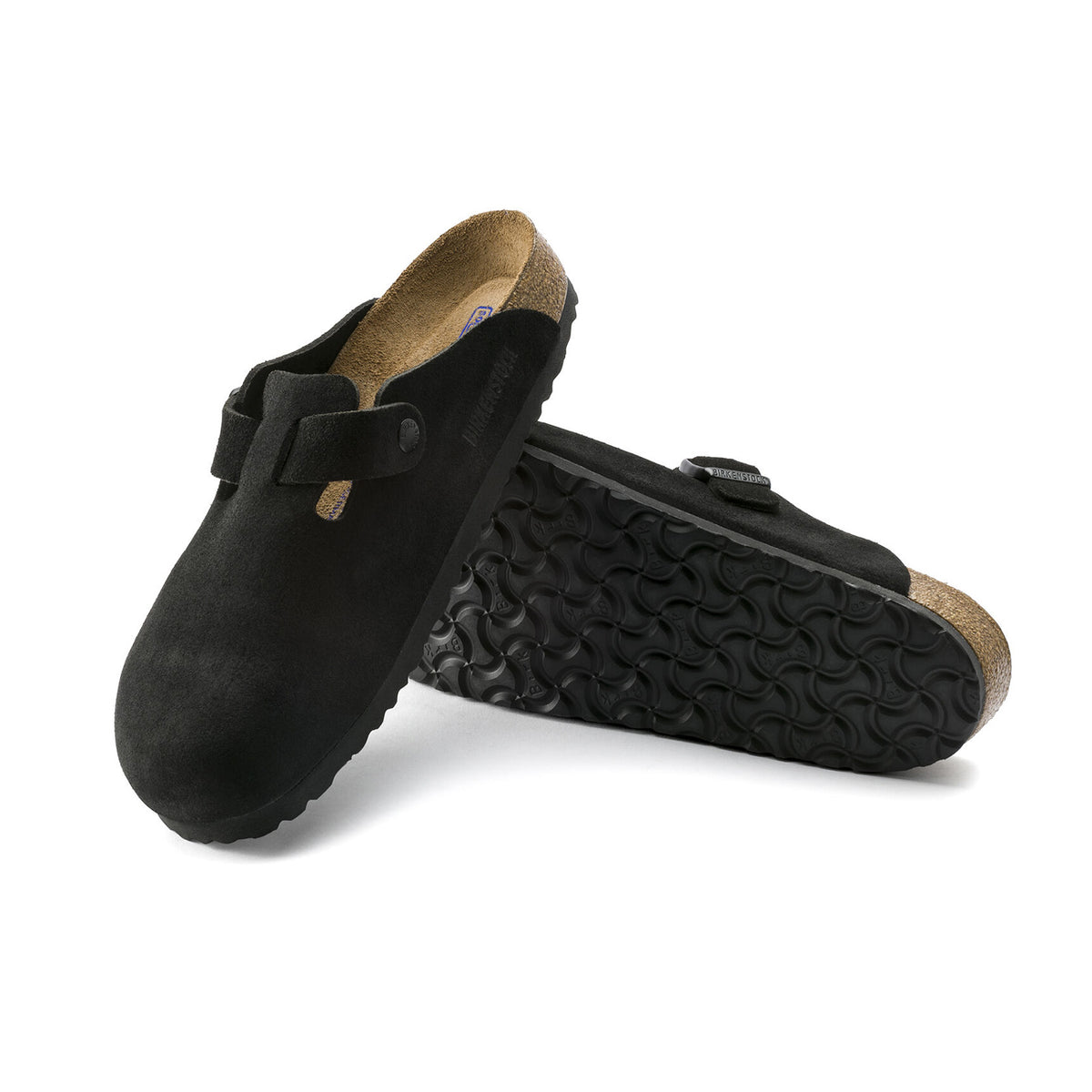BIRKENSTOCK Sandali Boston Pelle Scamosciata 0660473 BLACK 