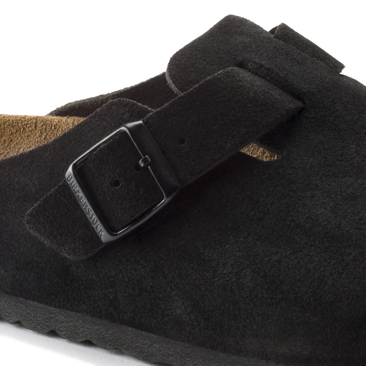 BIRKENSTOCK Sandali Boston Pelle Scamosciata 0660473 BLACK 