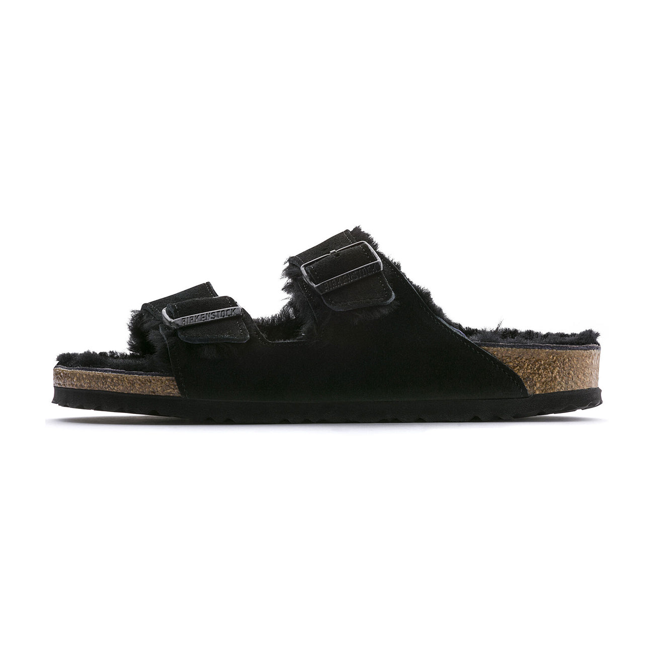 BIRKENSTOCK Sandali Arizona Shearling Unisex Black 0752663 BLACK/BLACK 