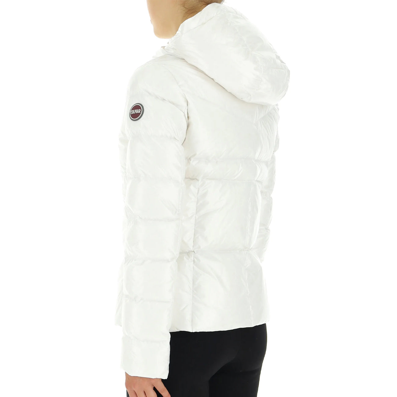 COLMAR ORIGINALS Piumino Con Cappuccio Fisso In Tessuto Lucido Donna Bianco 2295/8XV 01 BIANCO 