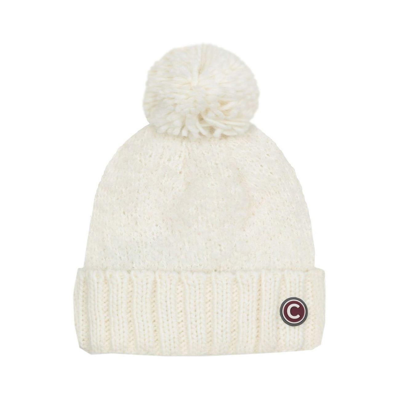 COLMAR ORIGINALS Berreto D. C/Pom Pom E Risv. Maglia A Coste Colmar 5029/5WJ 01 BIANCO 