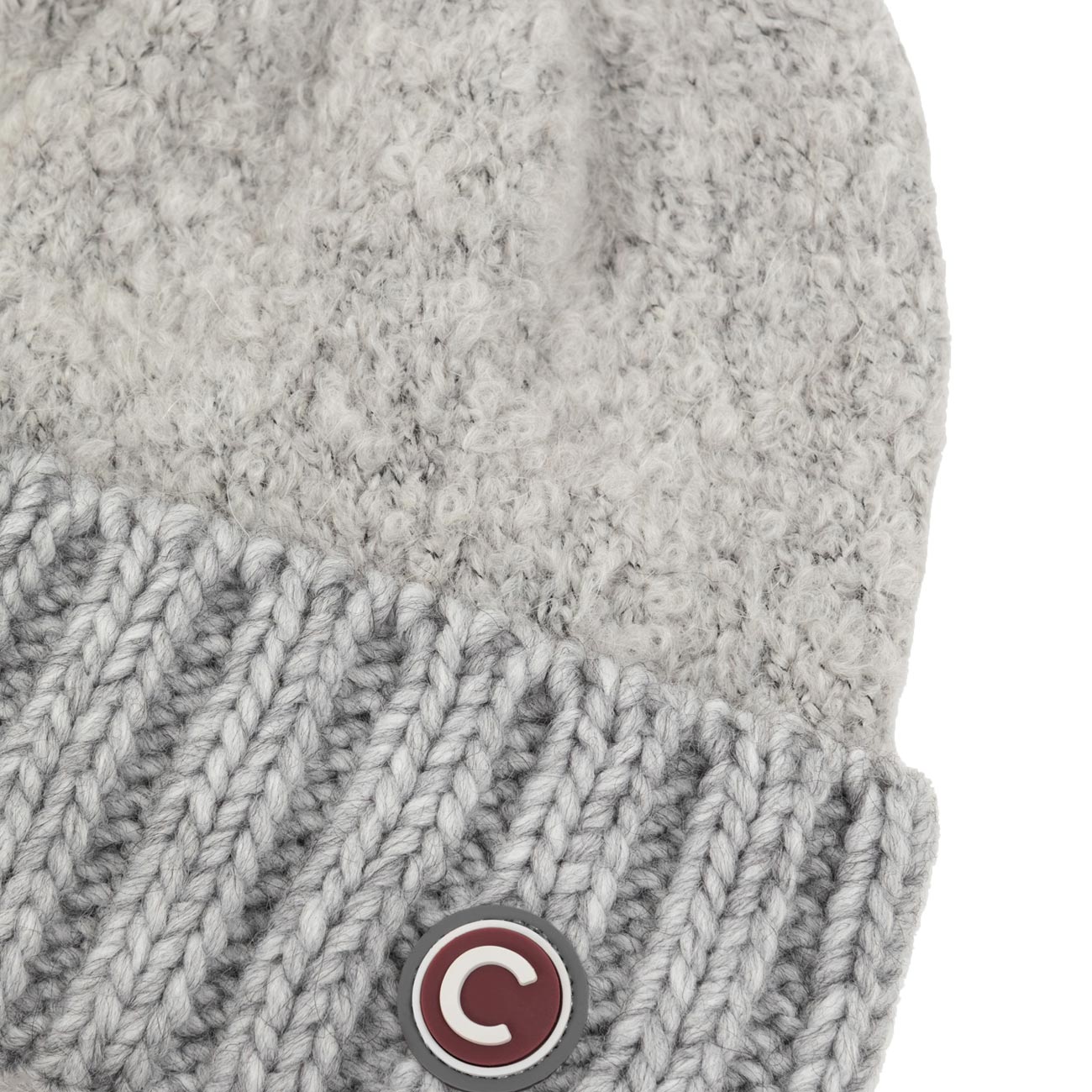 COLMAR ORIGINALS Berretto In Filato Boucle' Con Pompon Donna Grigio Melange 5029/5WJ 21 GRIGIO MELANGE 