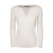 D.EXTERIOR T-Shirt Tulle Donna Bianco 57812 1BIAN-BIANCO 