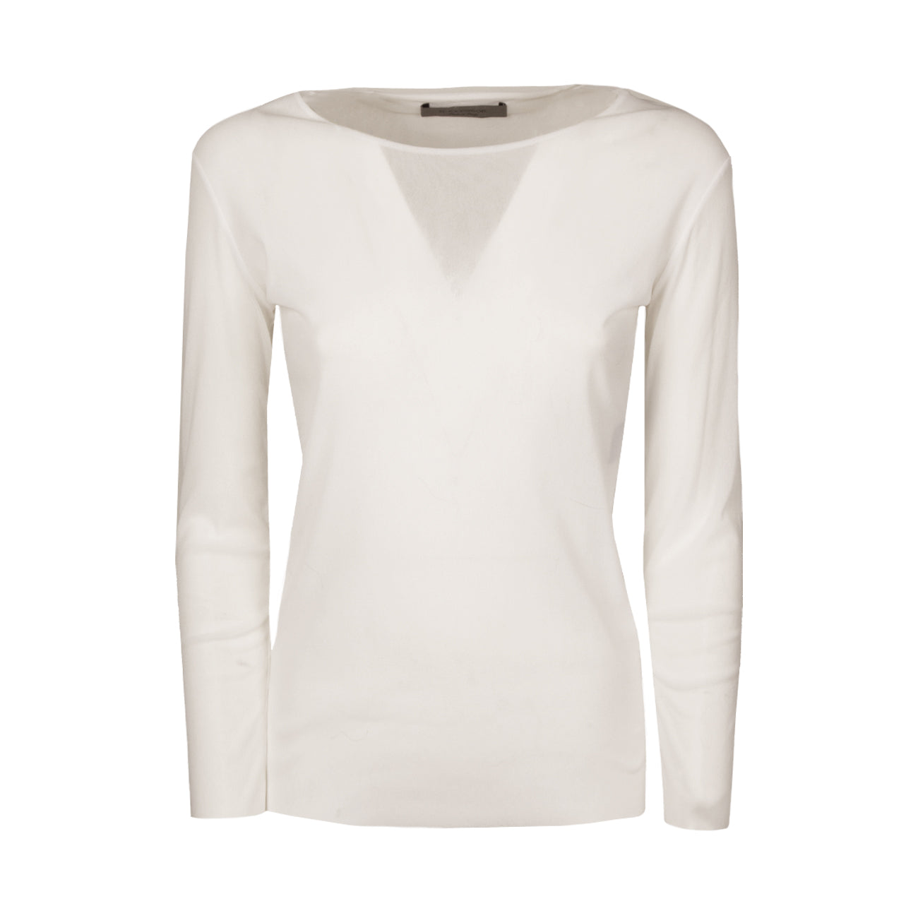 D.EXTERIOR T-Shirt Tulle Donna Bianco 57812 1BIAN-BIANCO 