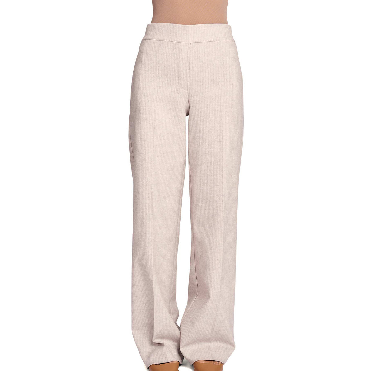 D.EXTERIOR Pantalone Microgessato Donna Calce 57844 10CAL-CALCE 