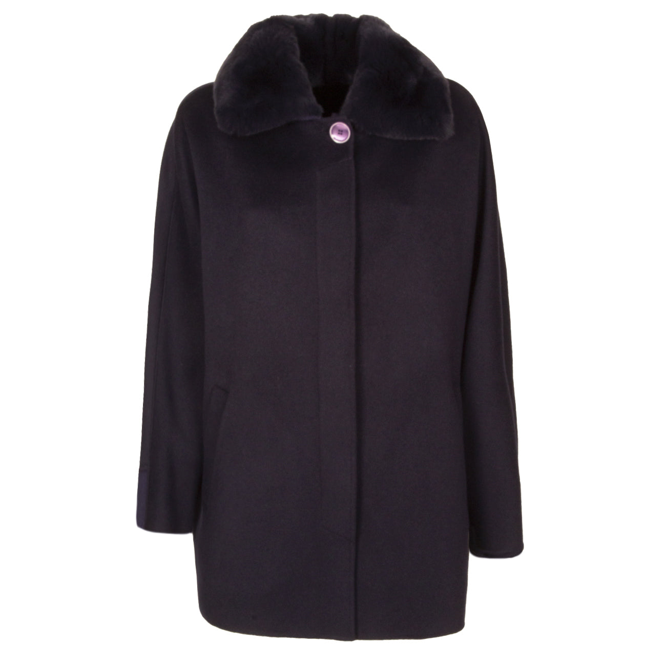 DIEGO M Cappa In Cashmere E Lana Merino Donna Night Blue 23IMT307.0TC 794 NIGHT BLUE 