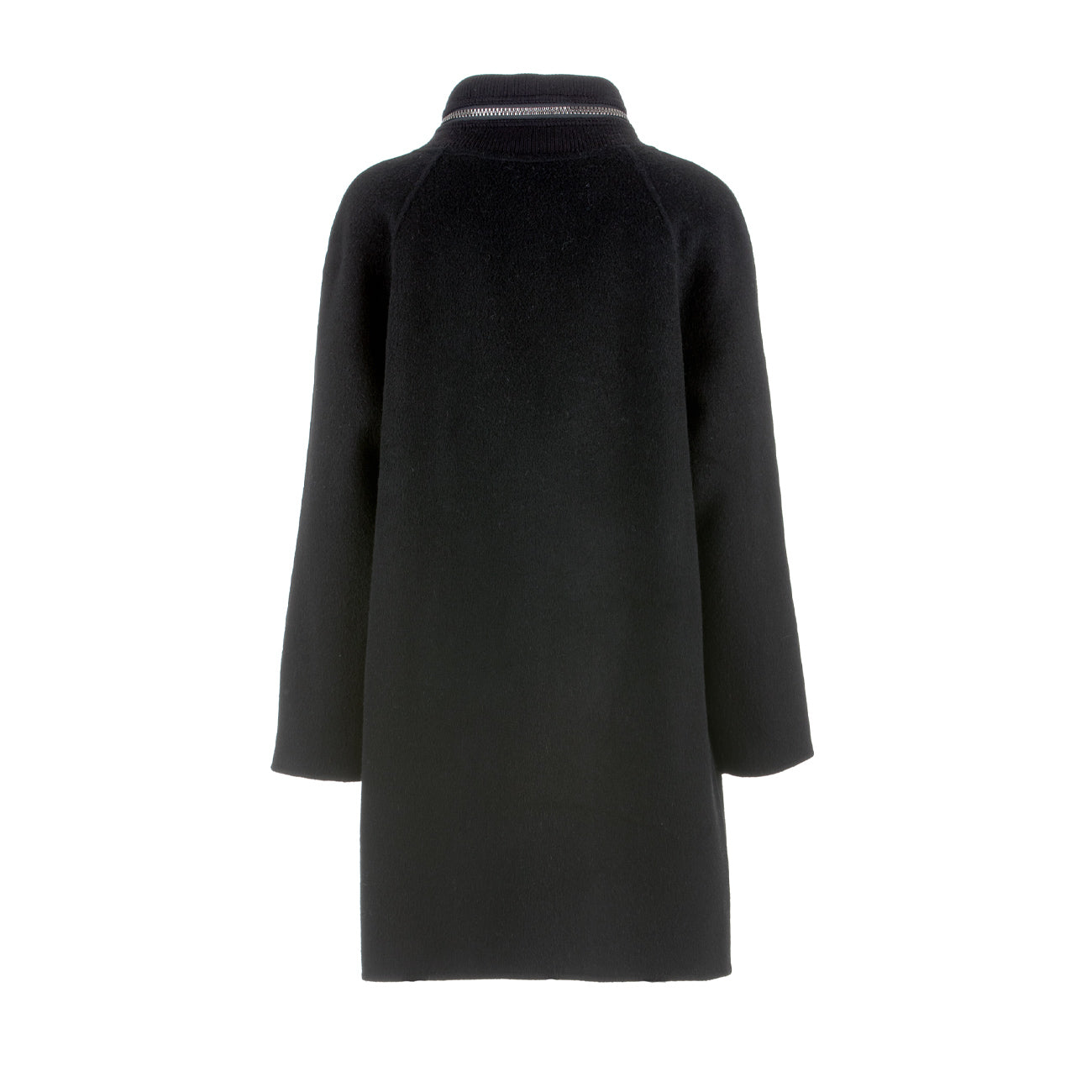 DIEGO M Cappotto Doppio Mohair Lana Donna Nero 23IMT330.0TM 999 BLACK 