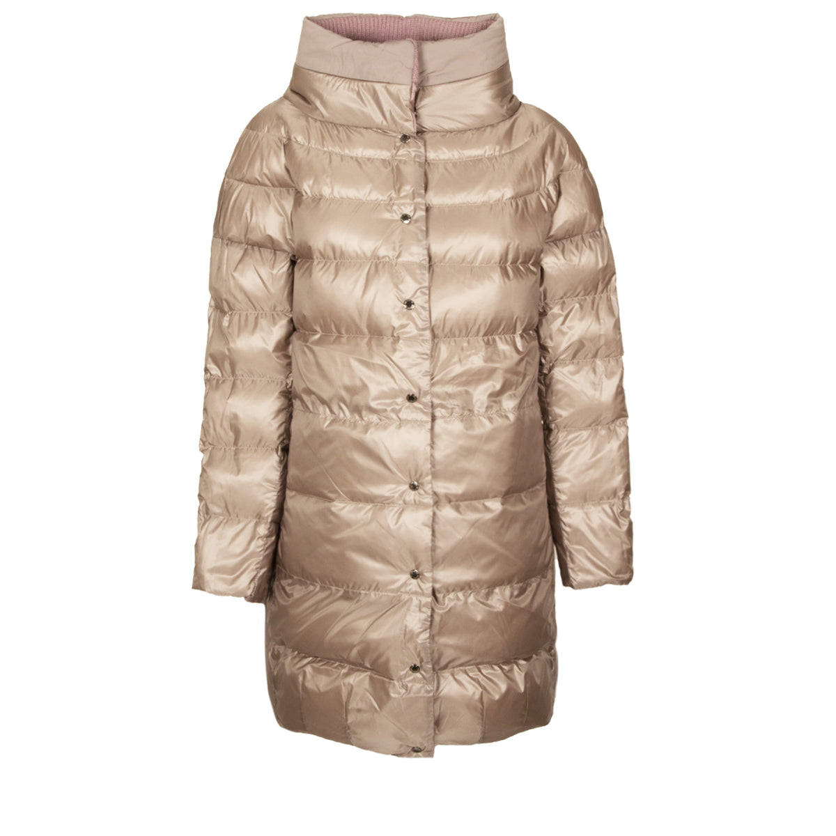 DIEGO M Piumino Lungo Reversibile Donna Rose Brown 23IMT514.0TM 575 ROSE BROWN 