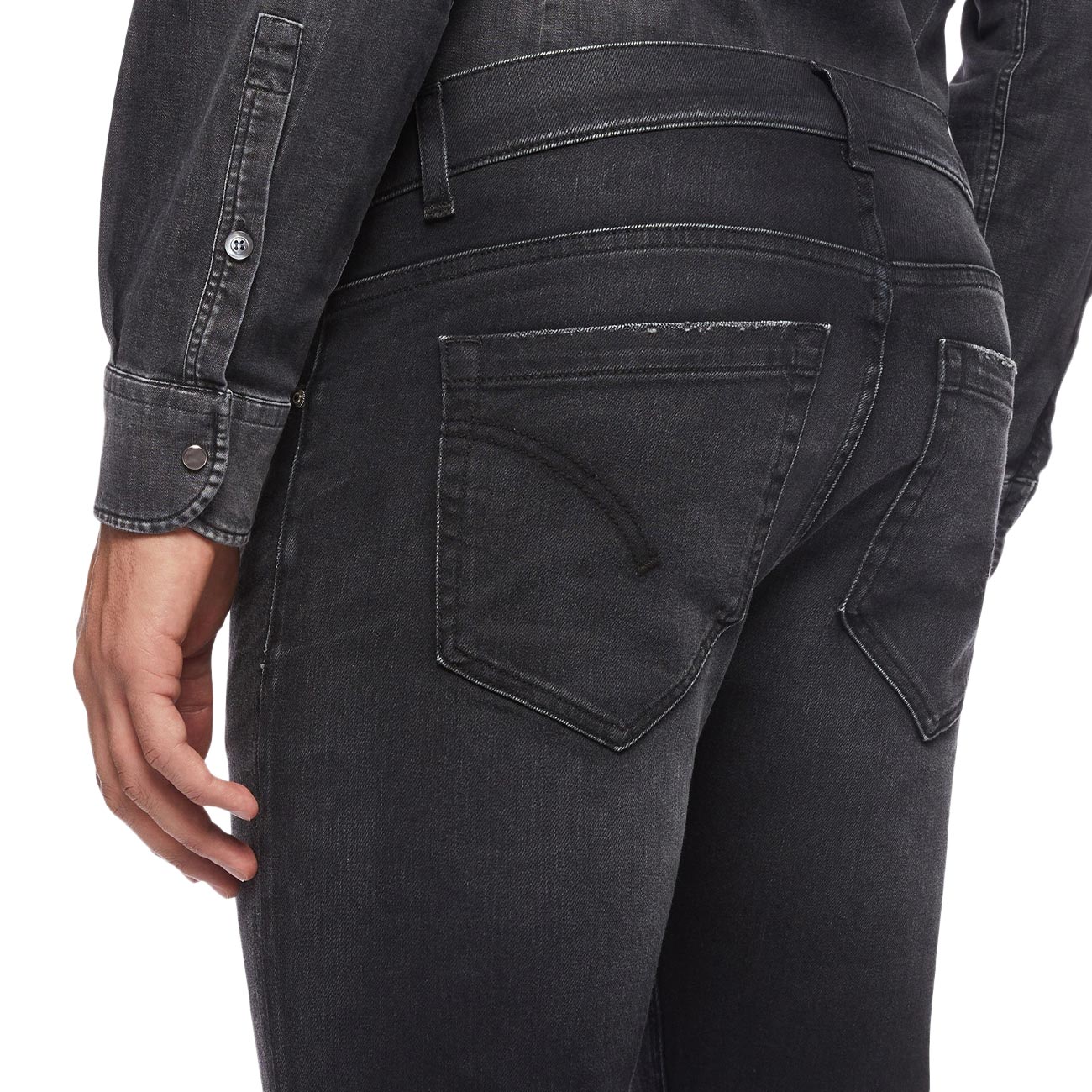 DONDUP Pantalone George UP232 DSE315U GI7 999 NERO 