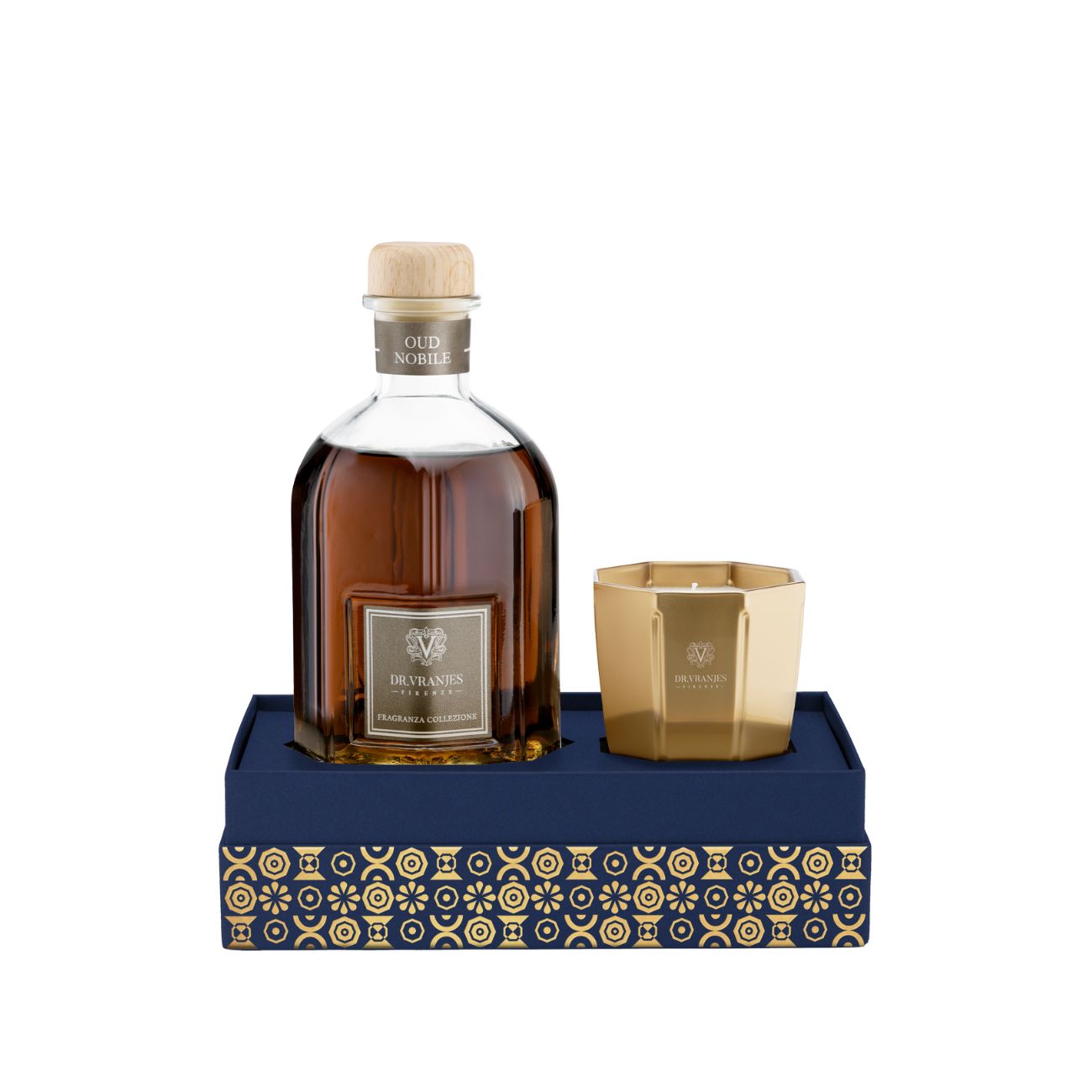 DR. VRANJES FIRENZE Gift Box Diffuser Oud Nobile 250 Ml Con Candela GFT0042BHBUE1 NEUTRO 
