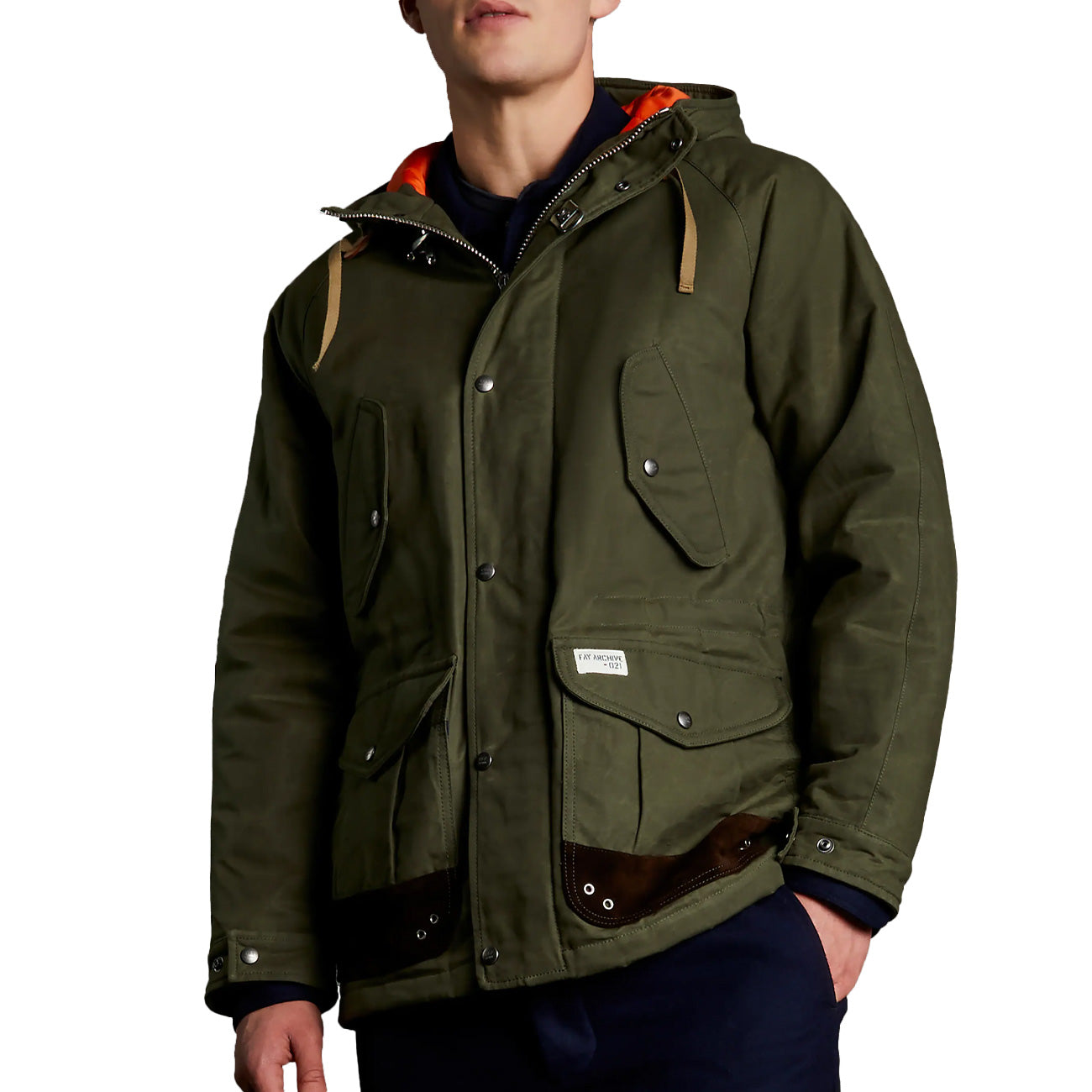 FAY Parka Archive Uomo Militare Scuro MAM15471700VLEV602 MILITARE SCURO 