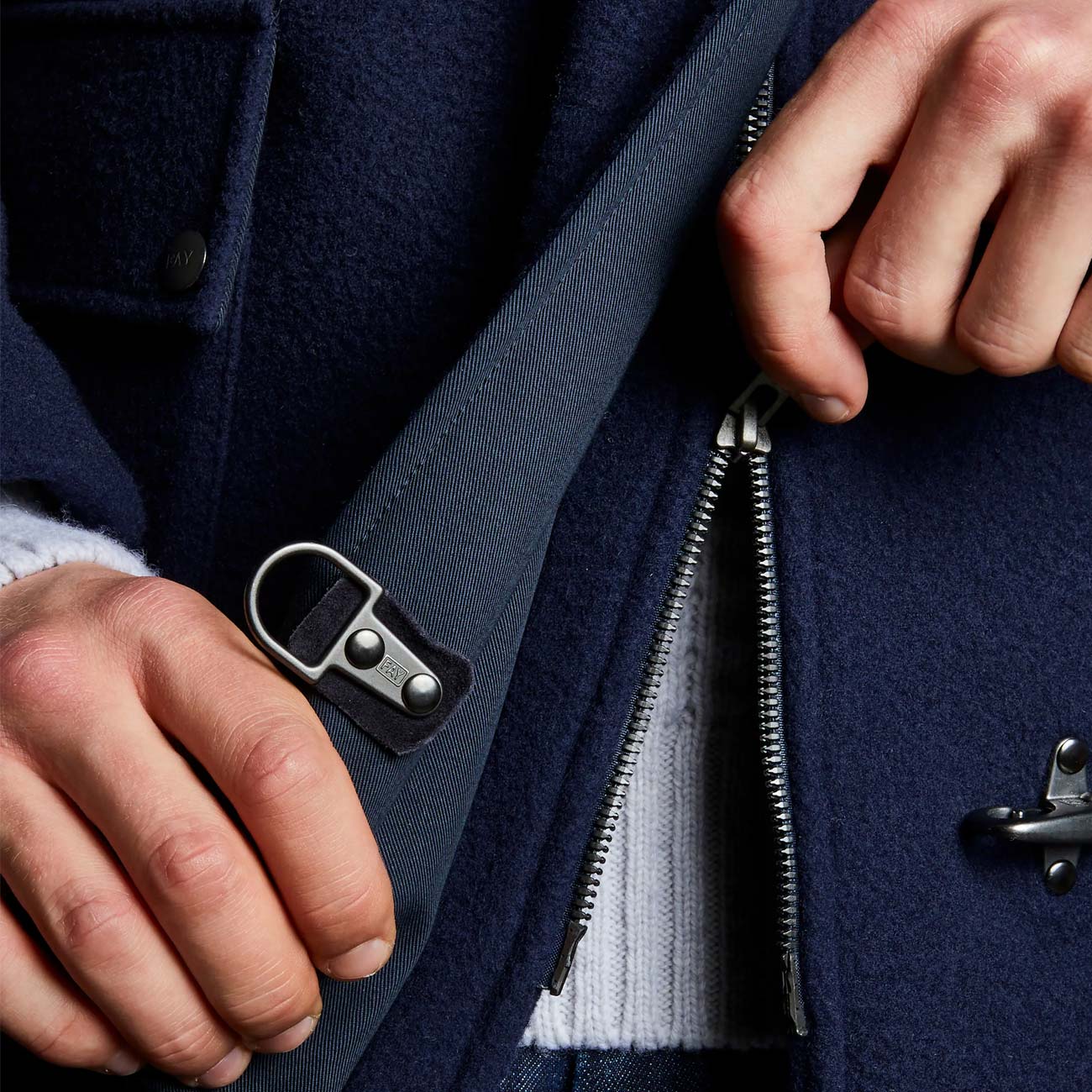 FAY Parka 3 Ganci Uomo Blu Navy NAM13470430VKRU807 BLU NAVY 