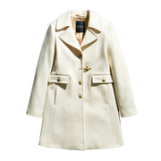 FAY Cappotto Con Gancio Donna Bianco Lana NAW50473170SGLB008 BIANCO LANA 