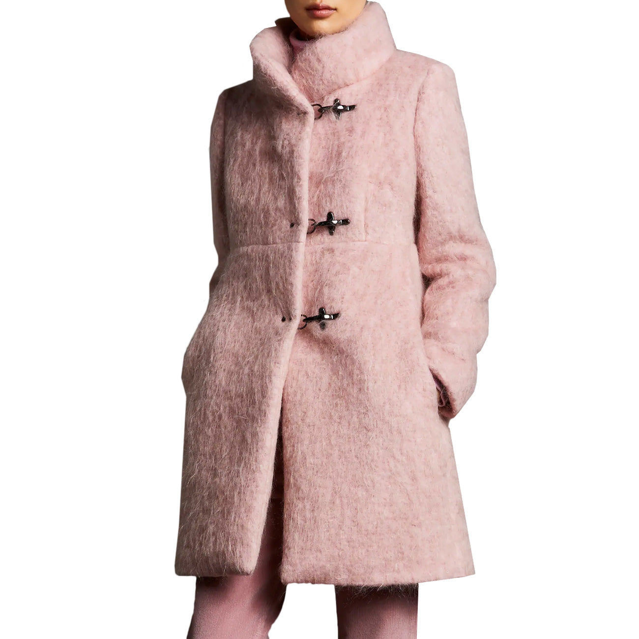 FAY Cappotto Romantic 3 Ganci In Misto Lana Donna Ortensia Medio NAW5047Y05JVJNM203 ORTENSIA MEDIO 