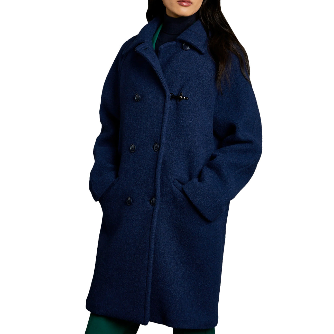 FAY Cappotto Over In Lana Donna Blu Notte Scuro NAW62473200VOBU812 BLU NOTTE SCURO 