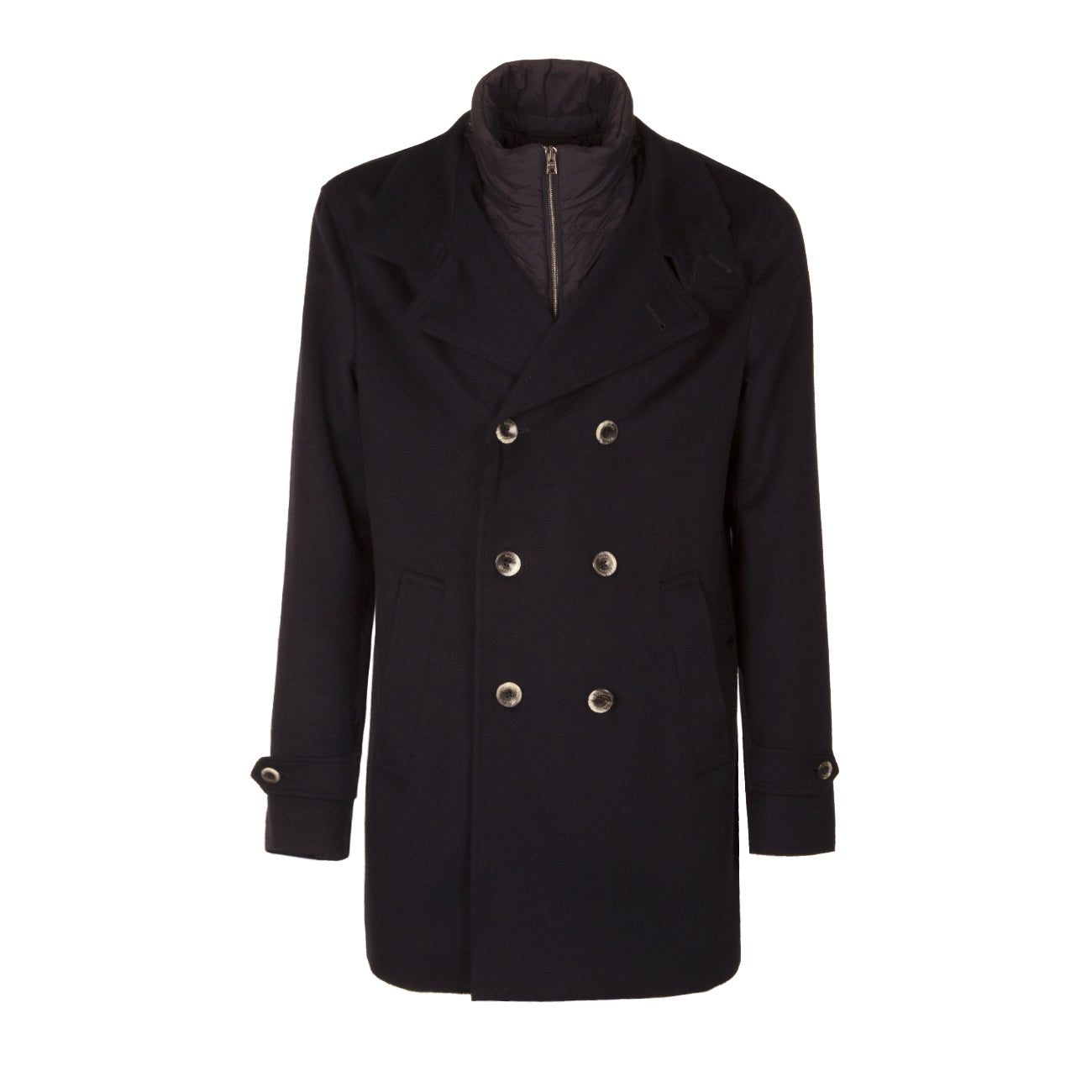 HERNO Cappotto Misto Lana Uomo Blu PE000036U33318 9200 BLU 