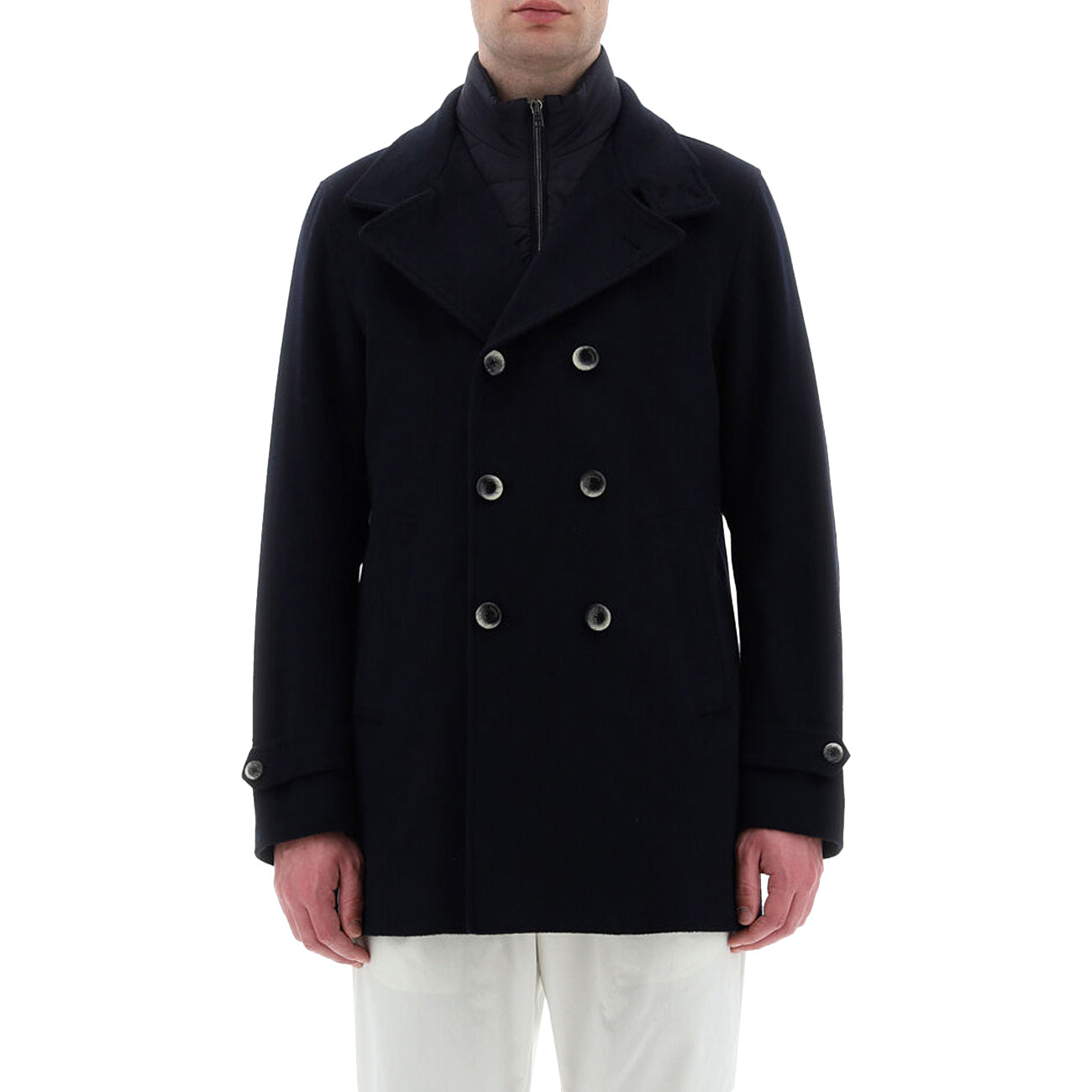 HERNO Cappotto Misto Lana Uomo Blu PE000036U33318 9200 BLU 
