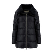 HERNO Piumino Asimmetrico Donna Nero PI001536D12017 9300 NERO 