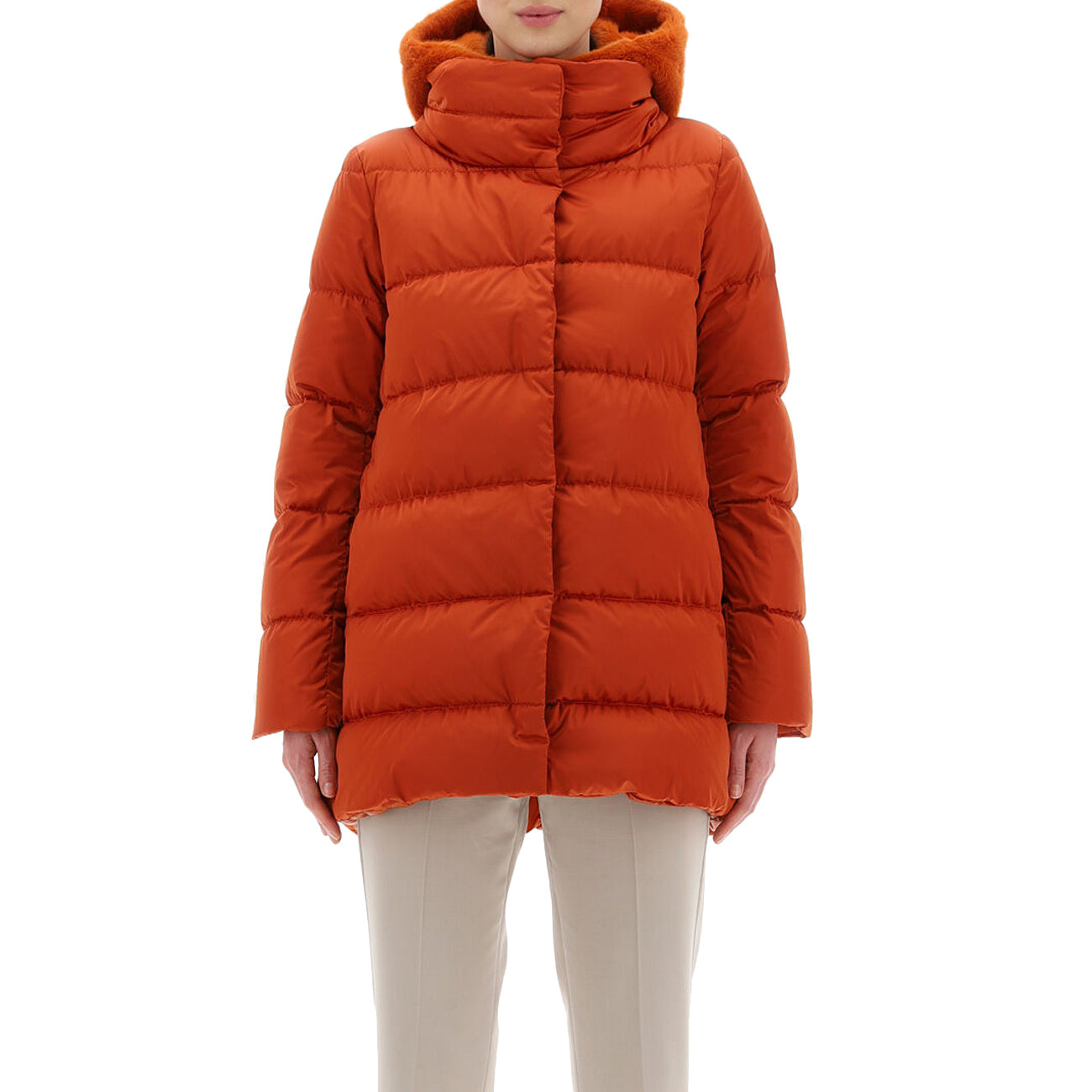 HERNO Piumino A-Shape Donna Arancio PI001753D12170 5880 ARANCIO 