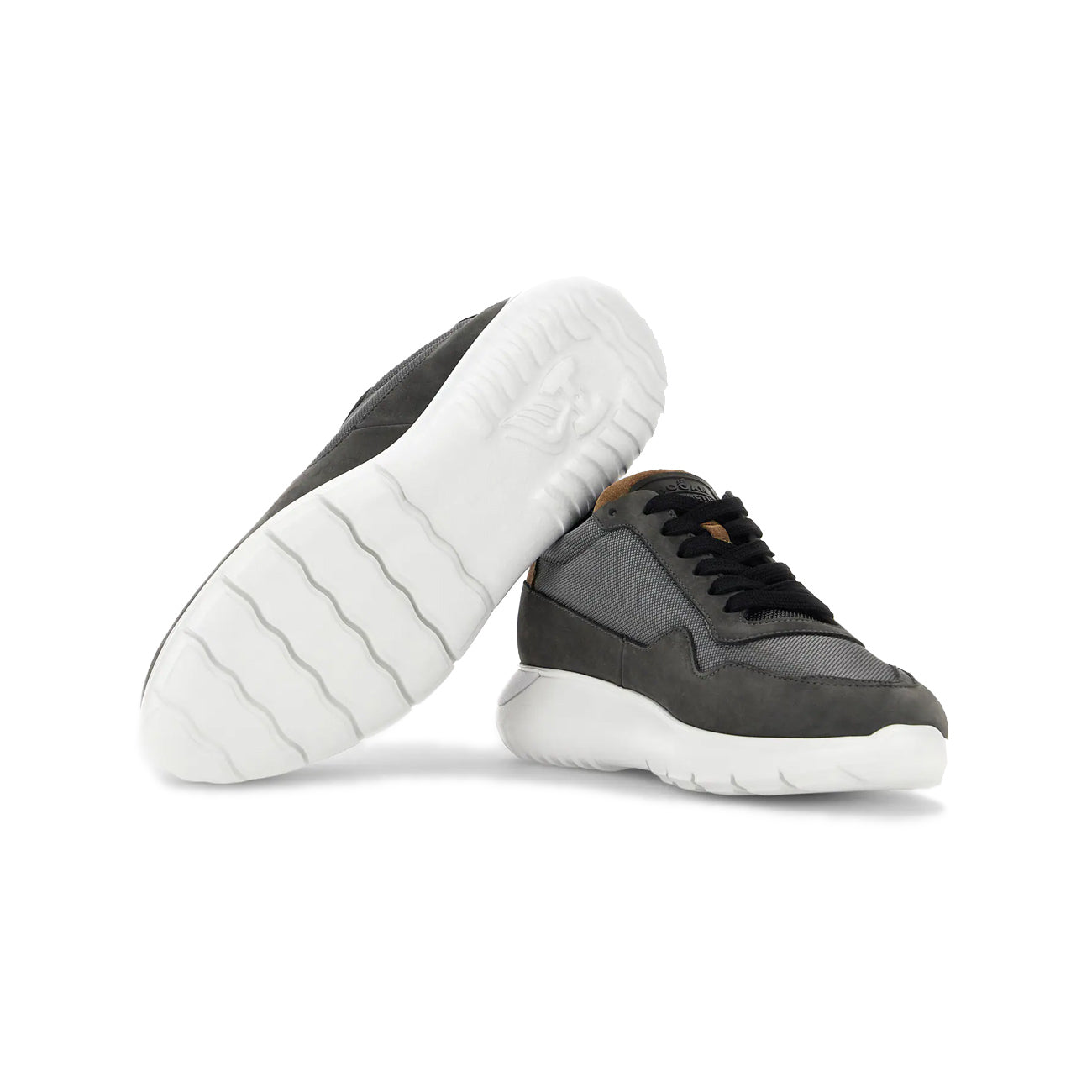 HOGAN Sneakers Interactive3 Uomo Grigio Giallo Grigio HXM3710AJ15S9I64G1 GRIGIO/ARANCIO/GIALLO 