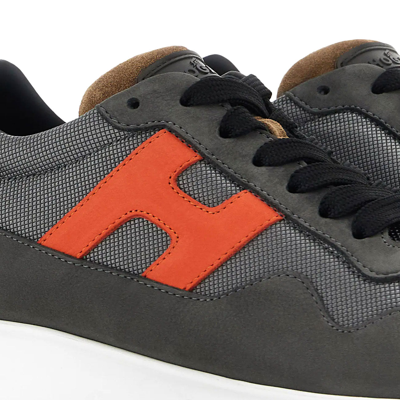 HOGAN Sneakers Interactive3 Uomo Grigio Giallo Grigio HXM3710AJ15S9I64G1 GRIGIO/ARANCIO/GIALLO 