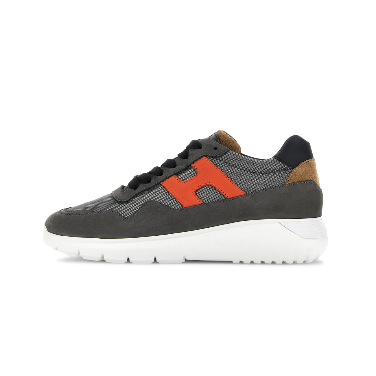 HOGAN Sneakers Interactive3 Uomo Grigio Giallo Grigio HXM3710AJ15S9I64G1 GRIGIO/ARANCIO/GIALLO 
