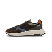 HOGAN Sneakers Hyperlight Uomo Marrone Blu Grigio HXM5630DM90SBQ816S MARRONE/BLU/GRIGIO 