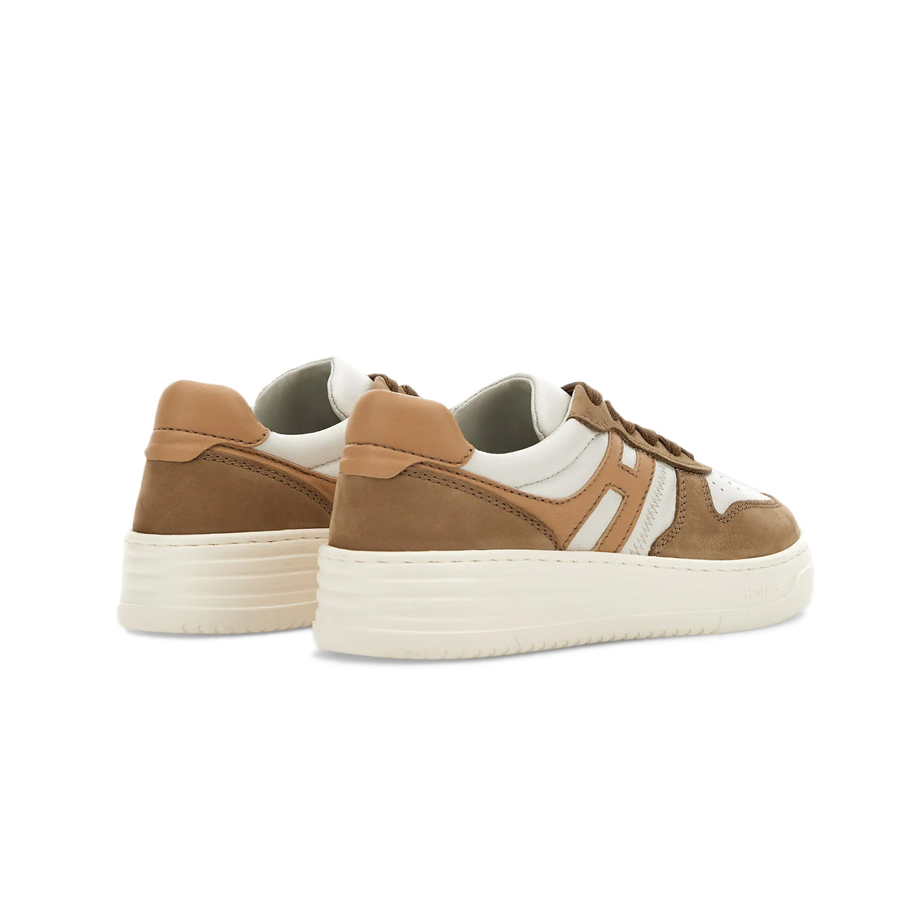 HOGAN Sneakers H630 Donna Avorio Marrone Beige HXW6300EU50S1P0BAQ AVORIO/MARRONE/BEIGE 