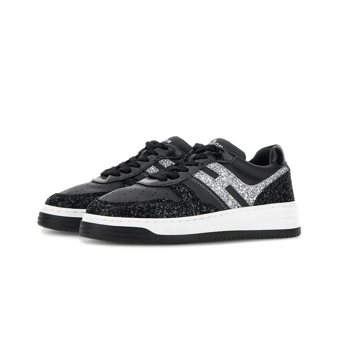 HOGAN Sneakers H630 Donna Nero Argento HXW6300EU50SEH0353 NERO/ARGENTO 