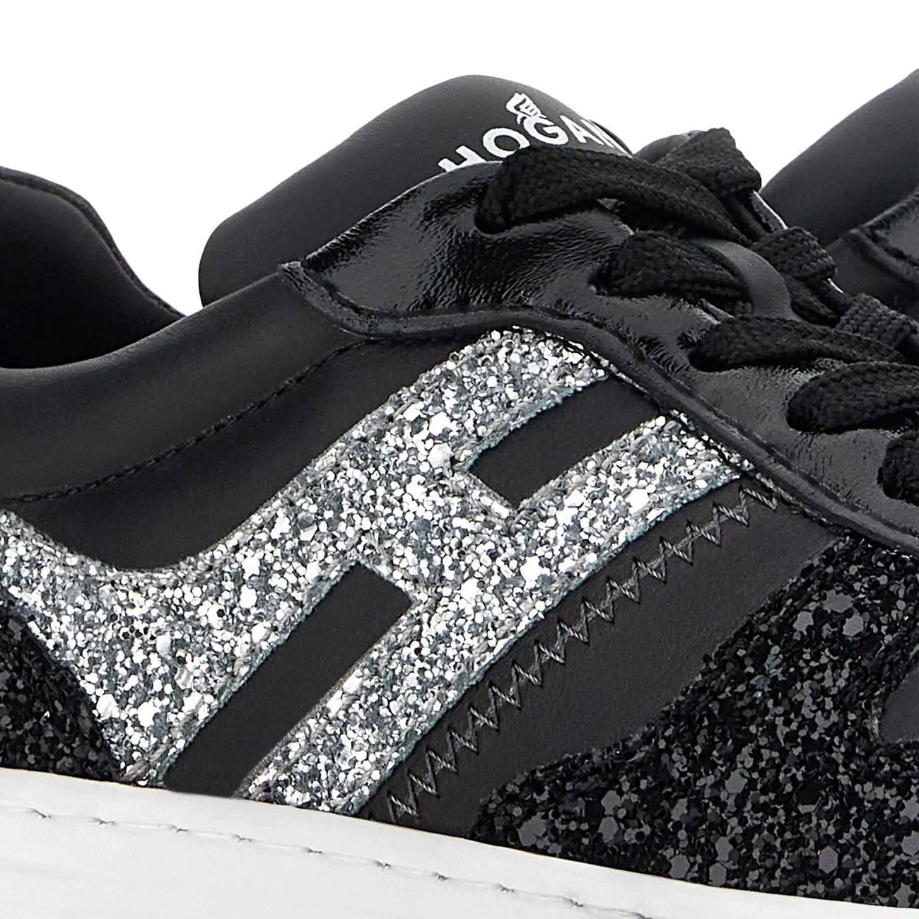 HOGAN Sneakers H630 Donna Nero Argento HXW6300EU50SEH0353 NERO/ARGENTO 