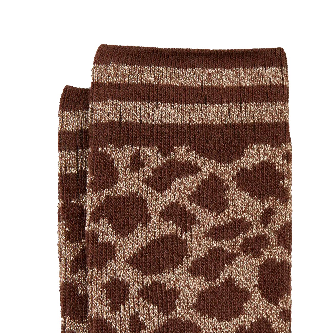HOGAN Calze Demi Motivo Animalier Donna Beige Scuro KSWF647913SN56C603 BEIGE SCURO 