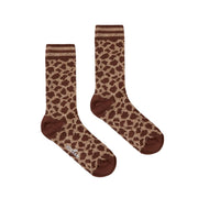 HOGAN Calze Demi Motivo Animalier Donna Beige Scuro KSWF647913SN56C603 BEIGE SCURO 