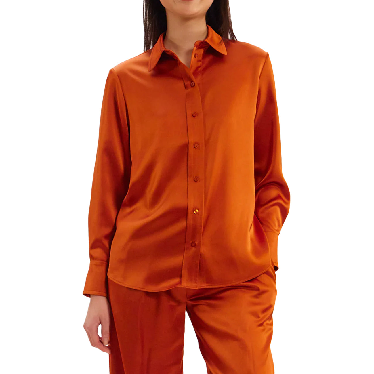 INES DE LA FRESSANGE Camicia Maureen Donna Rust 11T511PL339 P770 RUST 