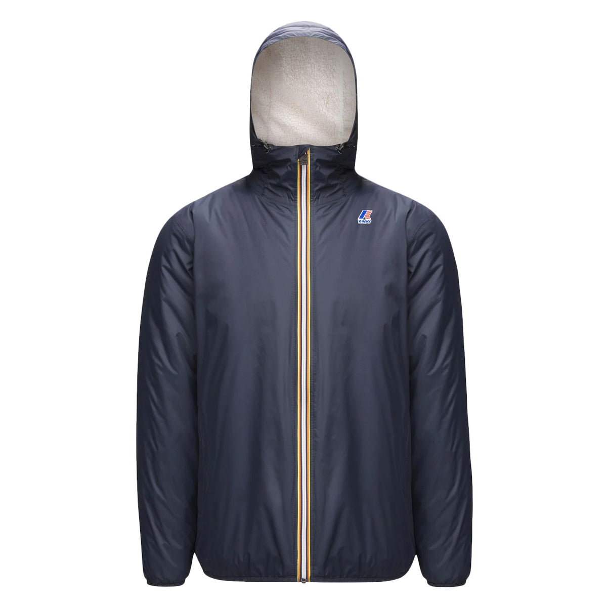 K-WAY Giubbotto Claude Orsetto Unisex Blu Navy K3118TW K89 BLU NAVY 
