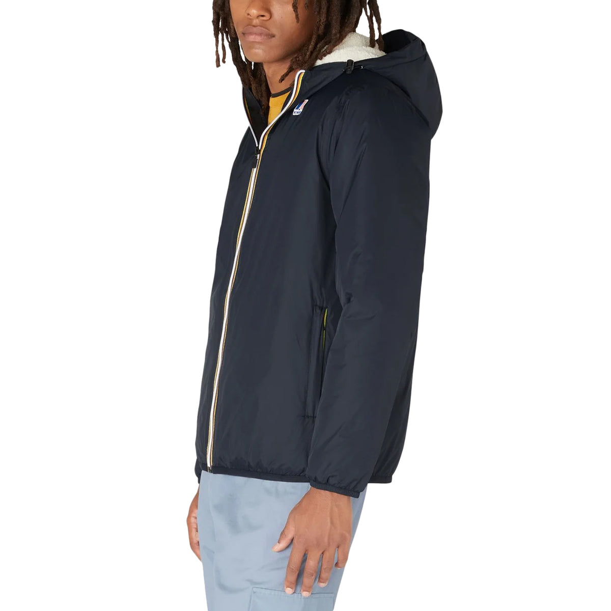 K-WAY Giubbotto Claude Orsetto Unisex Blu Navy K3118TW K89 BLU NAVY 