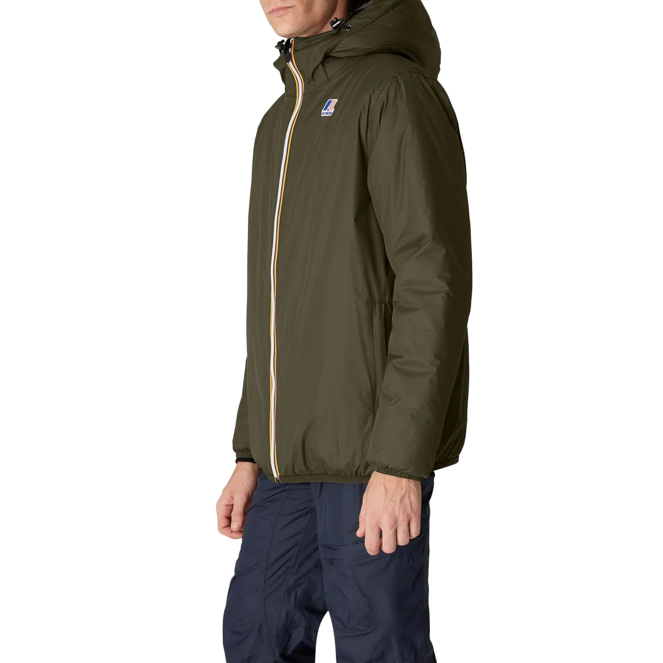 K-WAY Giubbotto Claude Orsetto Unisex Verde Nero K3118TW WMR VERDE NERO 