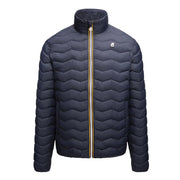 K-WAY Giubbotto Valentine Eco Warm Onde Uomo Blu Navy K6115GW K89 BLU NAVY 